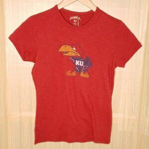 University Of Kansas  Vintage Look Jayhawk Tshirt
